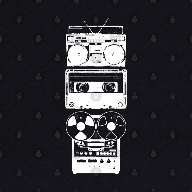 Audio Cassette Musicassette 80s Cassette Tape by SHB-art